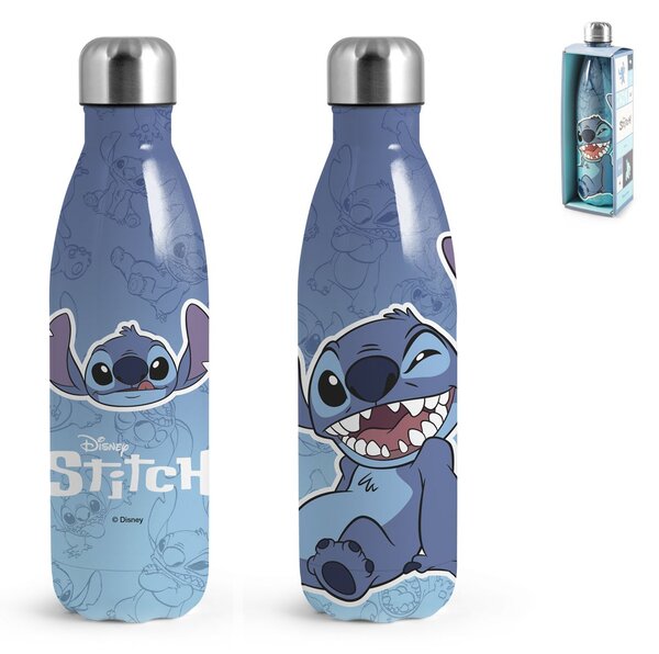 Bottiglia termica Stitch Naughty in acciaio inox 18/10 decorata lt 0.5