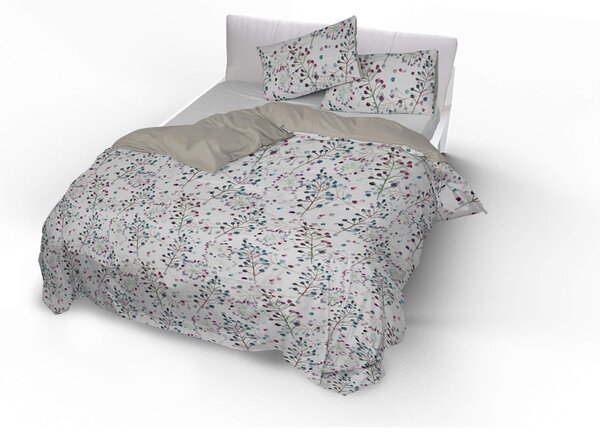 Copripiumino Matrimoniale Double Face con Federe Stampato Flor