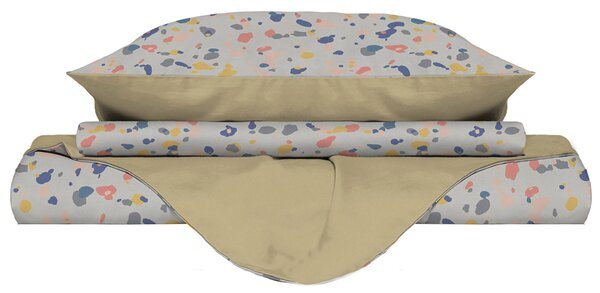 Copripiumino Singolo Double Face con Federe Stampato Background