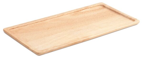 Piatto rettangolare Wood Style in legno naturale cm 12x25