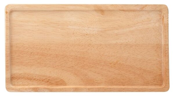 Piatto rettangolare Wood Style in legno naturale cm 12x25