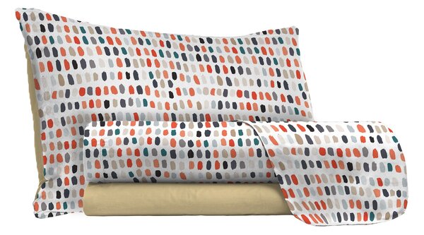 Set Lenzuola Singolo con Stampa Sopra Sotto e Federe Sketch