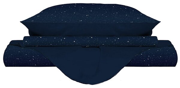 Copripiumino Matrimoniale con Federe Stampato Stars