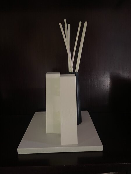 ProfumAAtore in marmo con lettere personalizzate cm 20x20x16