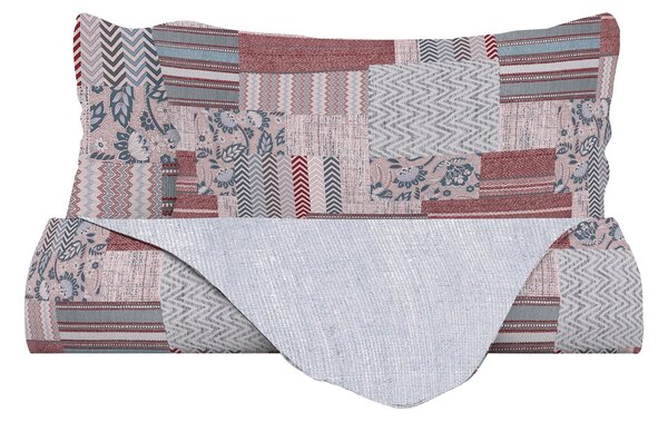 Copripiumino Singolo con Federe Stampato Athena Lucy Rosso