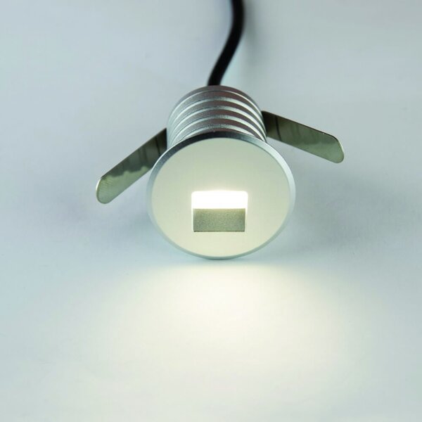 Faretto LED Acciaio 1W IP67 Professional LED OSRAM - per Gradini Colore Bianco Caldo 2.700K