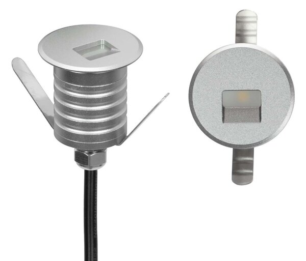 Faretto LED Acciaio 1W IP67 Professional LED OSRAM - per Gradini Colore Bianco Caldo 2.700K