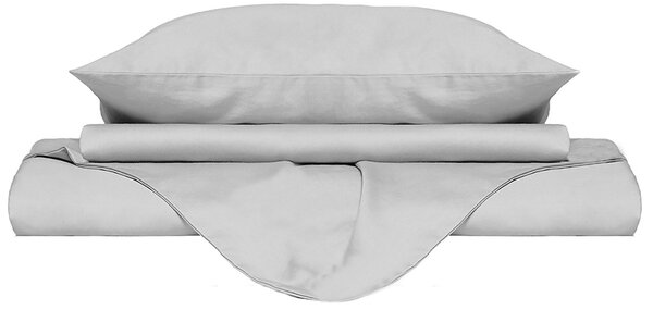 Copripiumino Singolo con Sacco e Federe Doubleface Bianco/Bianco