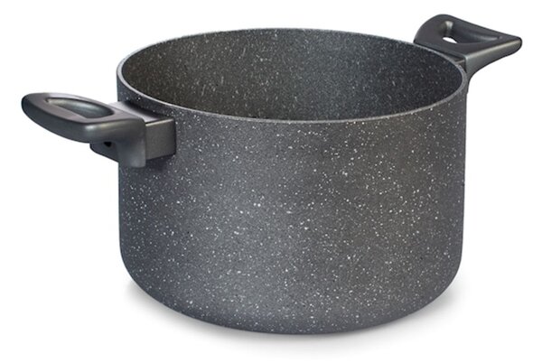 Pentola Stone Grey in alluminio con rivestimento antiaderente stone cm 24