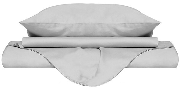 Copripiumino Matrimoniale con Sacco e Federe Doubleface Bianco/Bianco