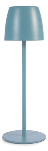 Lampada da tavolo touch Eureka ricaricabile in metallo ottanio cm 38