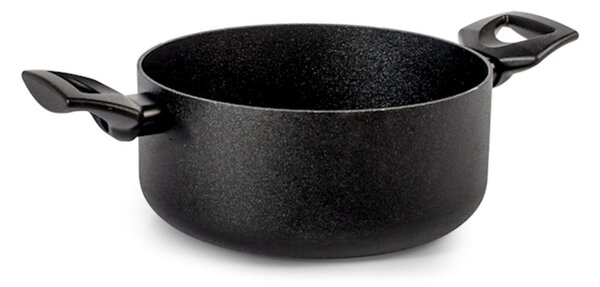 Casseruola 2 manici Titan in alluminio antiaderente Pfluon cm 20 colore nero