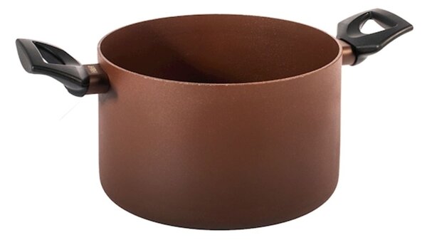 Casseruola 2 manici Ground in alluminio antiaderente pfluon colore marrone cm 22