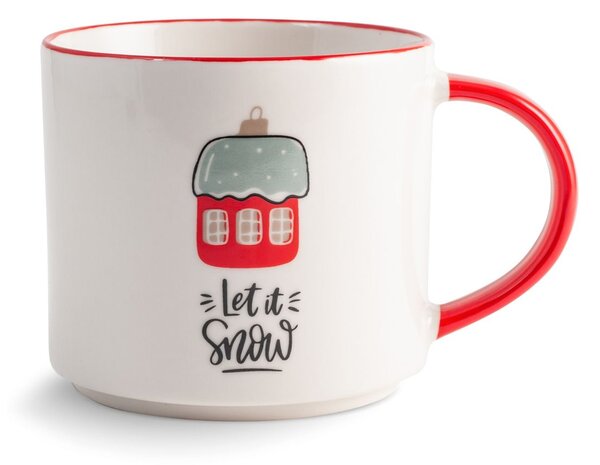 Set 6 mug in new bone china decoro Natale assortite cc 370