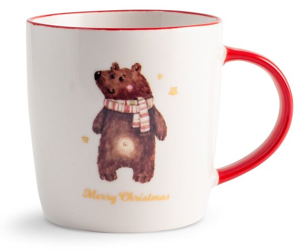 Set 6 tazze jumbo in new bone china decoro natale cc 500