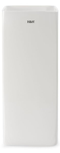 Vaso in vetroquadrato colore bianco cm 12x12x30h