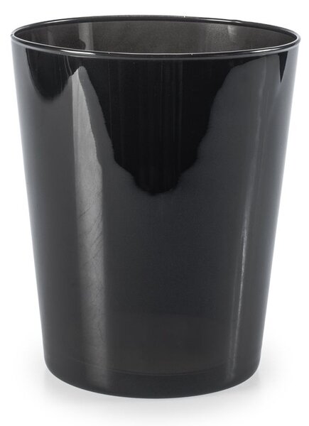 Vaso in vetro colore nero conico cm 22