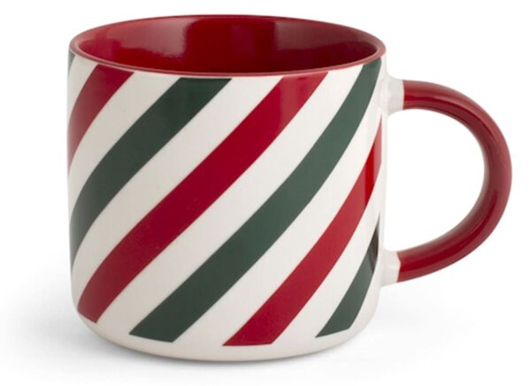 Confezione 6 tazze mug natalizie Holly in new bone china decorate cc 360