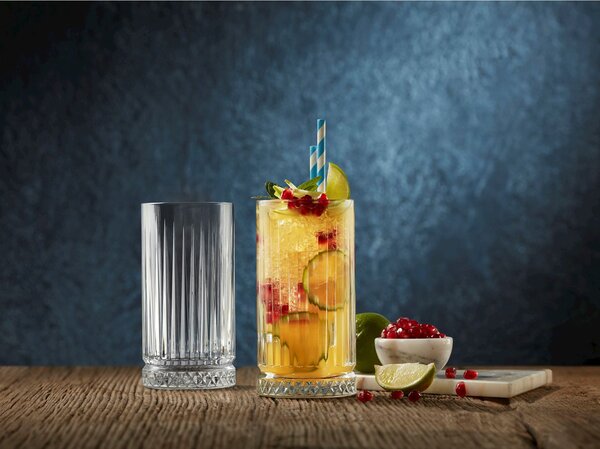 Confezione 4 bicchieri long drink Elysia in vetro cl 44,5