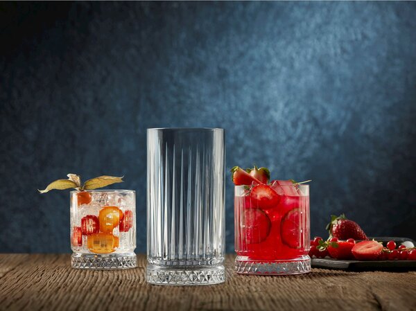 Confezione 4 bicchieri long drink Elysia in vetro cl 44,5