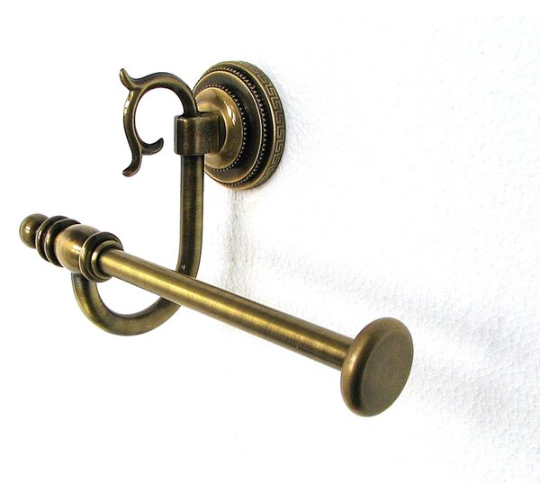 Porta carta igienica in Ottone Dimensione 18x11xh 9 cm, Linea FLORENCE Bronzo Satinato