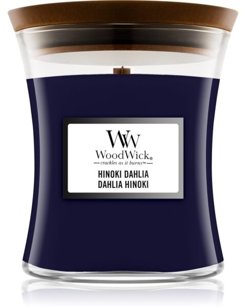 Woodwick Hinoki Dahlia candela profumata 275 g
