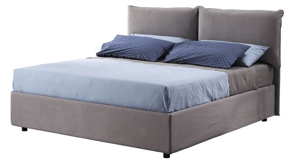 Letto Contenitore per Materasso 160cm con Rete Ortopedica a Doghe