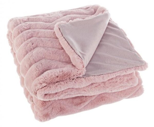 Plaid Chantel Rosa 120x150 cm in Poliestere