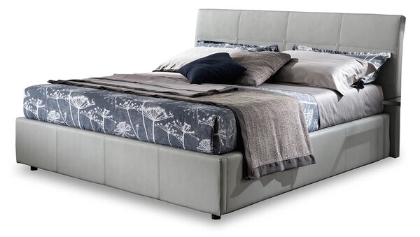 Letto Contenitore per Materasso 160cm con Rete Ortopedica a Doghe