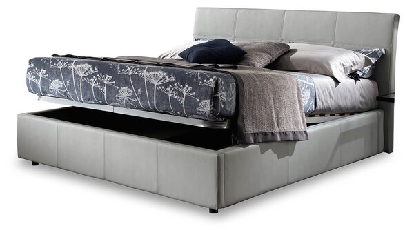 Letto Contenitore per Materasso 160cm con Rete Ortopedica a Doghe