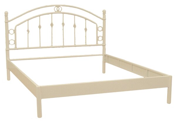 Struttura Letto Matrimoniale in Metallo 160x195cm Luxor Bianco