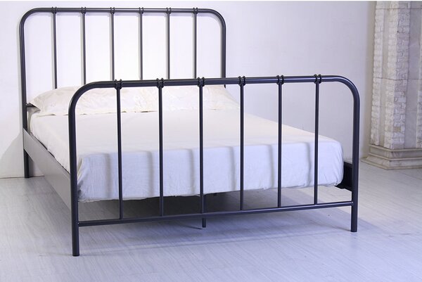 Struttura Letto Matrimoniale in Metallo 208x145cm Barre Bronzo Antico