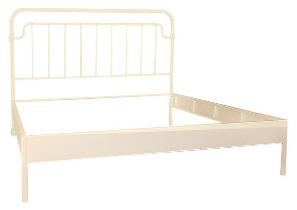Struttura Letto Matrimoniale in Metallo 160x195x115,5cm Nodi Bianco