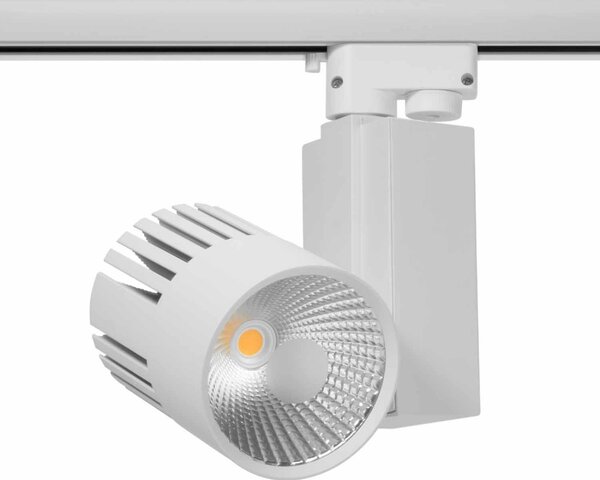 Faretto LED 40W per Binario Monofase, CRI92, 125lm/W, 100° - Bianco Colore Bianco Naturale 4.000K