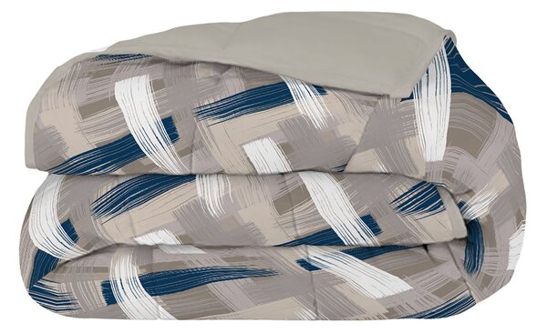 Trapunta Invernale Singola Stampata in Microfibra 300gr Double Face Pennellate