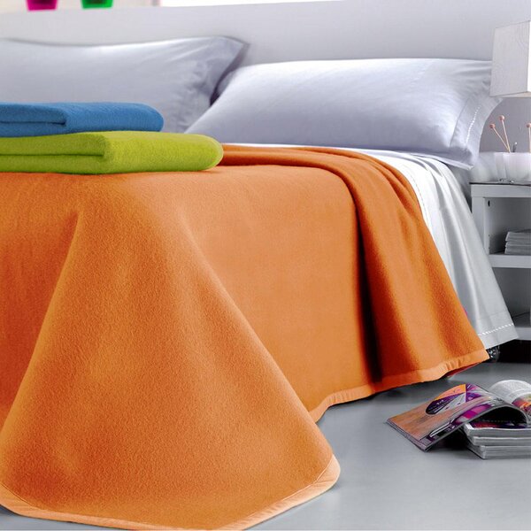 Coperta Misto Lana Singola 350gr Cober Jenny Arancione
