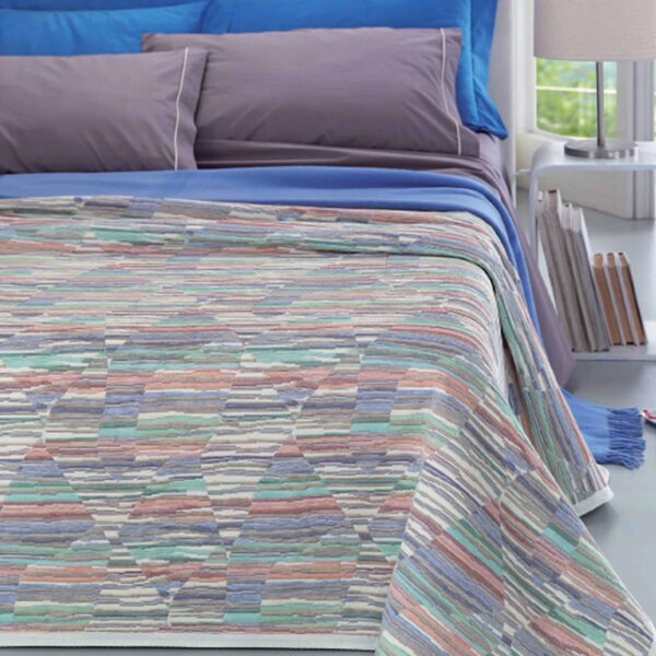 Copriletto in Misto Cotone Singolo Cober Altea Multicolore