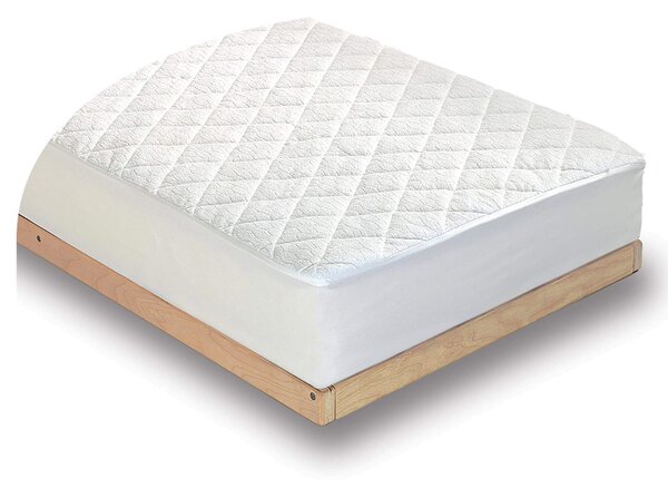 Coprimaterasso in Spugna Jacquard Singolo 250gr Cober Magnolia Bianco