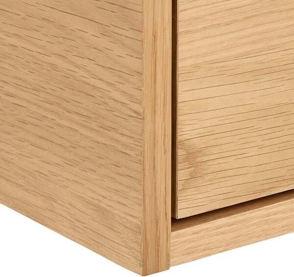 Comodino colore naturale chiaro con effetto rovere Monfort – Actona