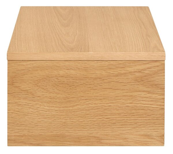 Comodino colore naturale chiaro con effetto rovere Monfort – Actona