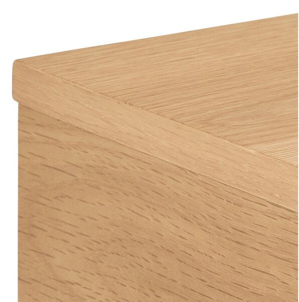 Comodino colore naturale chiaro con effetto rovere Monfort – Actona