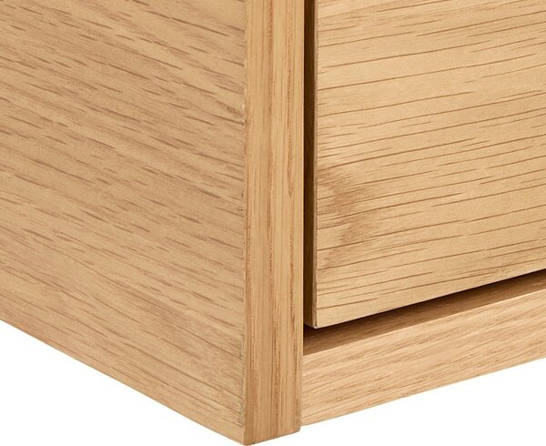 Comodino colore naturale chiaro con effetto rovere Monfort – Actona