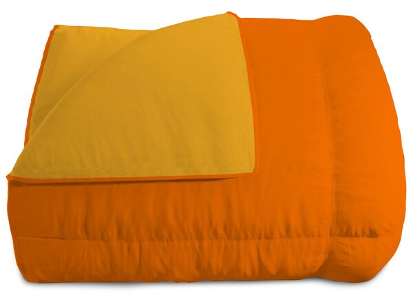 Trapunta Invernale Singola Doubleface 300gr Arancio/Giallo