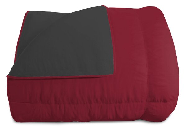 Trapunta Invernale 1 Piazza e Mezzo Doubleface 300gr Bordeaux/Grigio Scuro