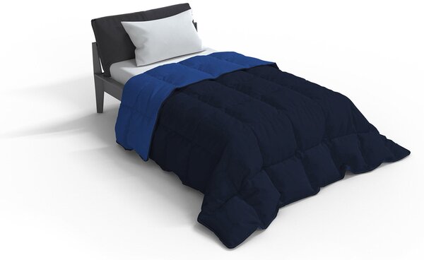 Trapunta Invernale Singola Doubleface 300gr Blu Scuro/Blu Royal