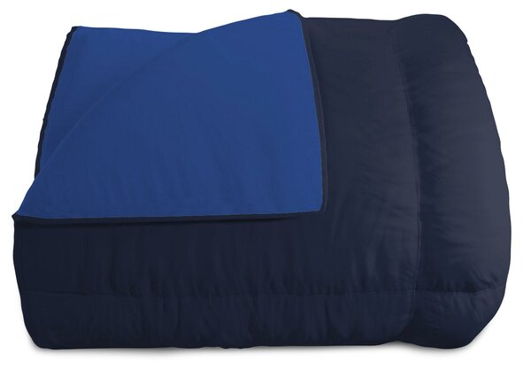 Trapunta Invernale 1 Piazza e Mezzo Doubleface 300gr Blu Scuro/Blu Royal