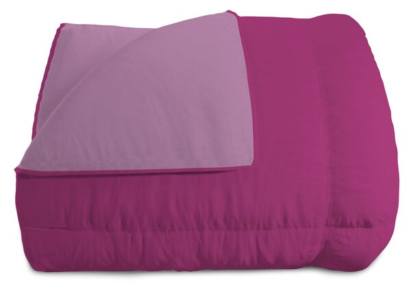 Trapunta Invernale Matrimoniale Doubleface 300gr Lilla/Fuxia