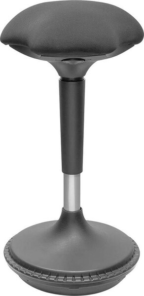 Sedia da ufficio ergonomica, regolabile in altezza, colore nero, portata massima 125 kg