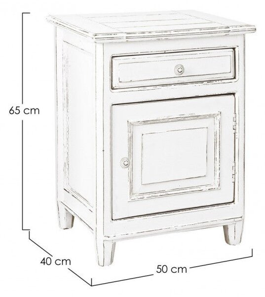 Comodino Colette 1 Anta 1 Cassetto Dx in Legno