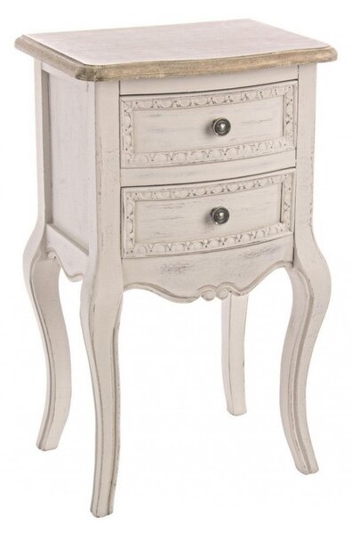Comodino 2 Cassetti Clarisse in Legno